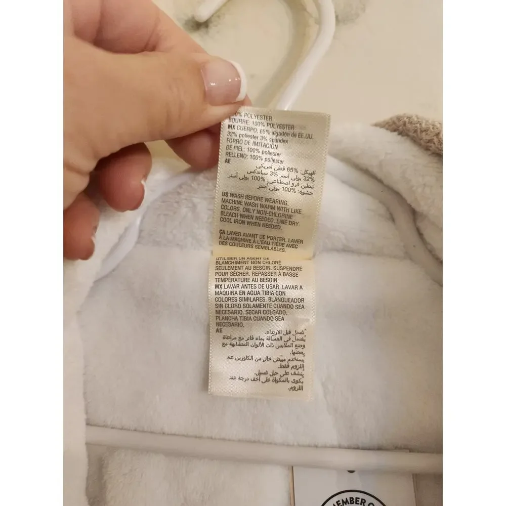 NWT First Impressions Unisex Faux Sherpa Lined Hooded Jacket 6-9 Months